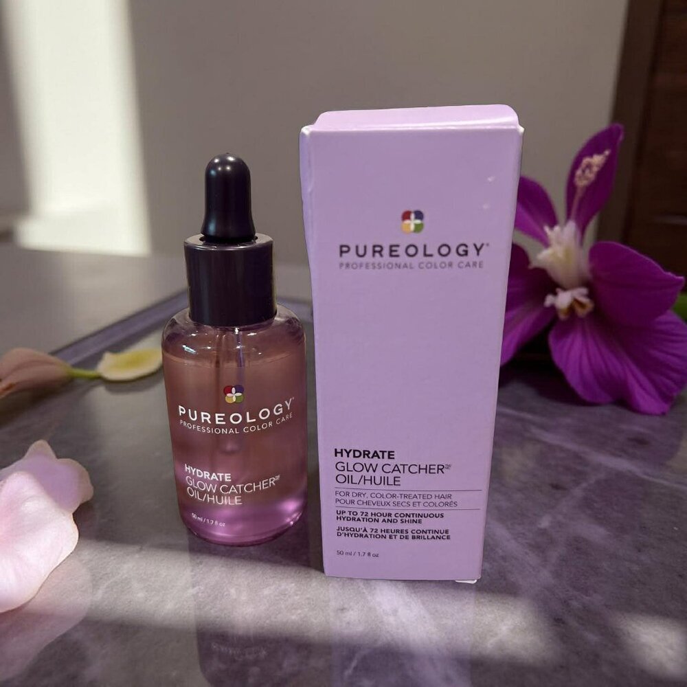 Pureology Hydrate Glow Catcher Oil Huile For Moisture Shine 1.7 oz